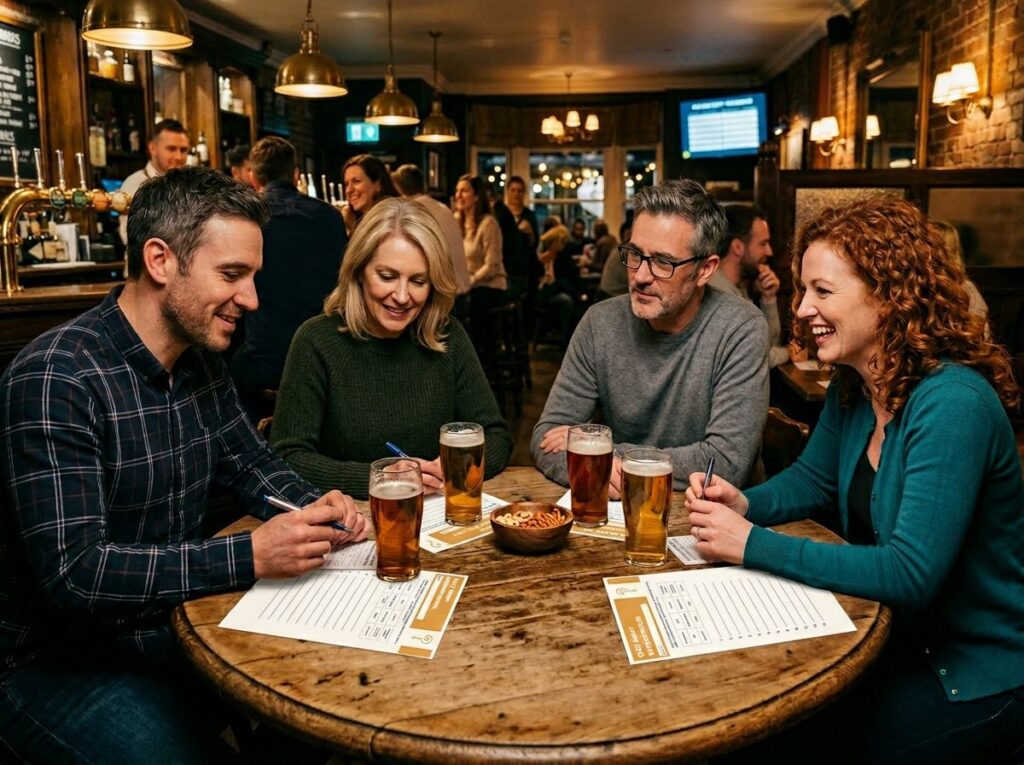 Pubnight mit Quizium. Ein Quizabend mit Spaß für die Gäste und mehr Umsatz in der Gastronomie.